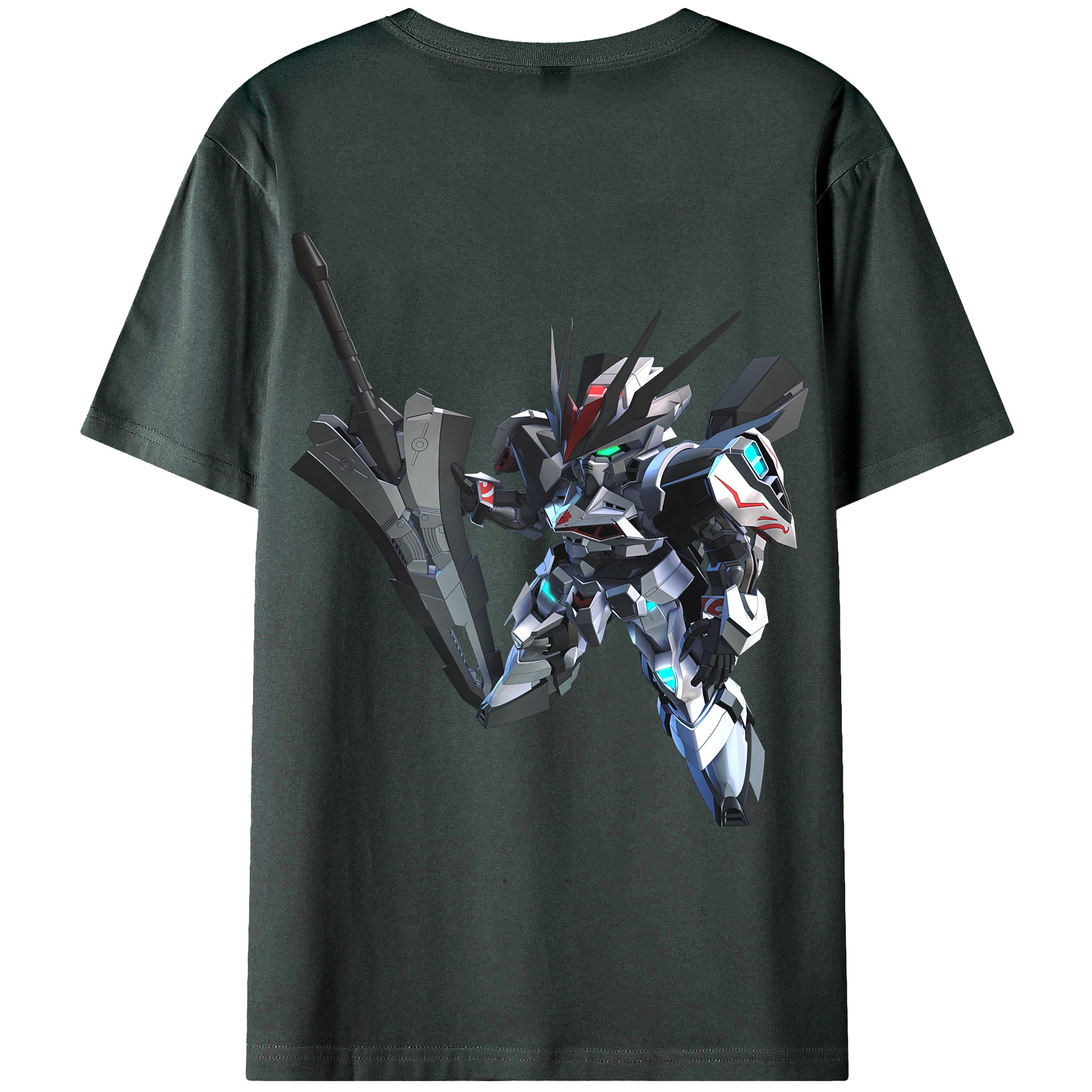 （画像用） 機動戦士ガンダム Mobile Suit Gundam 綿100％ メンズ半袖Tシャツ（バックプリント） 通気性